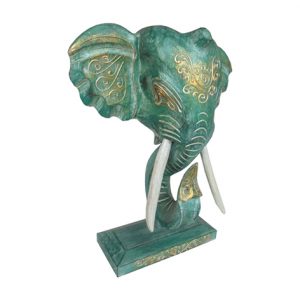 Elephant mask on stand